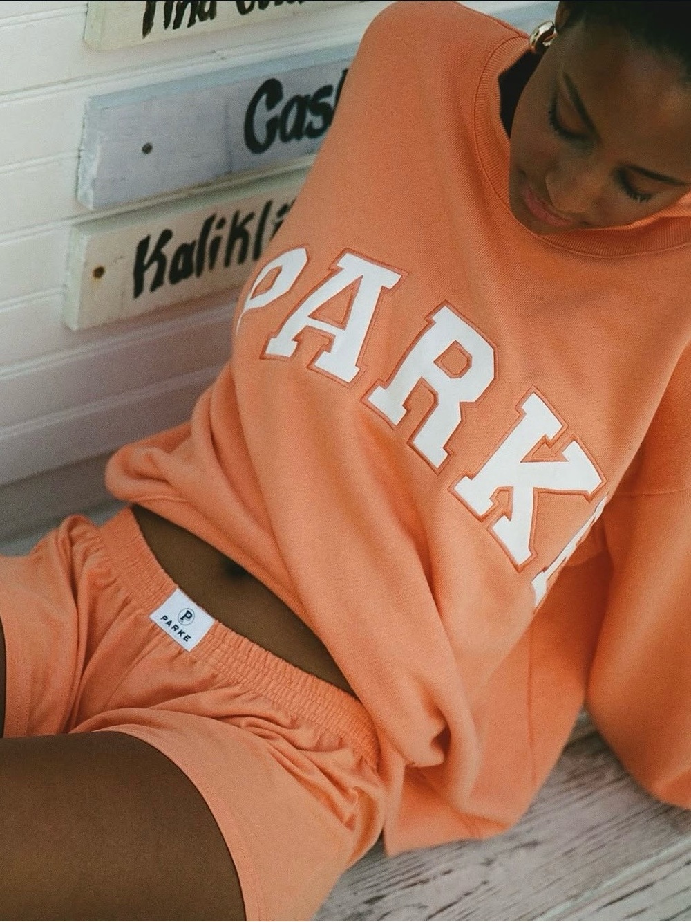 PARKE Creamsicle Mockneck + Shorts Set - PARKE Summerland 2025 - Picture 13 of 14